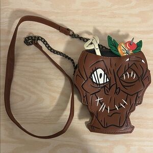 Loungefly Brown Skull Crossbody Bag